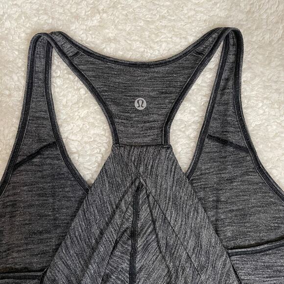 Lululemon Essential Tank Top in Heathered Black 2 / 4 - Picture 5 of 5
